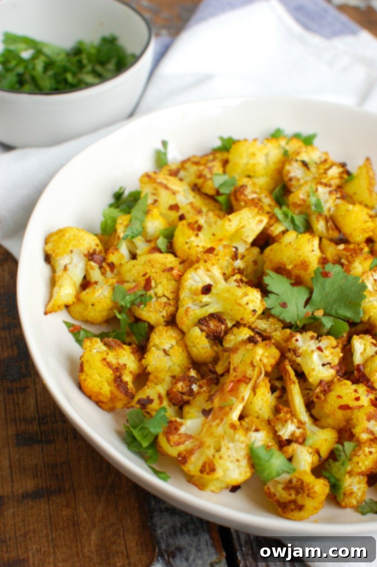 Turmeric Roasted Cauliflower
