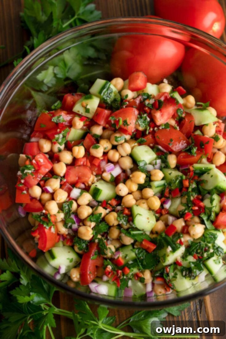 Chimichurri Chickpea Salad