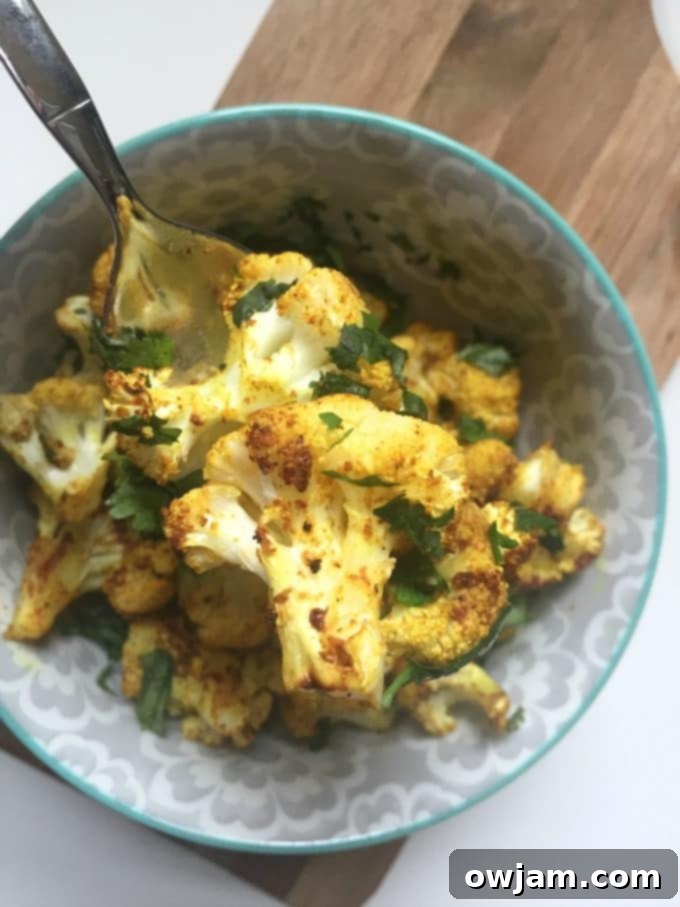 Curry Roasted Cauliflower