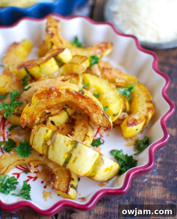 Parmesan Delicata Squash
