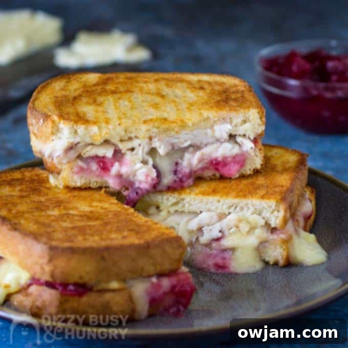 Brie Grilled Cheese with Turkey
