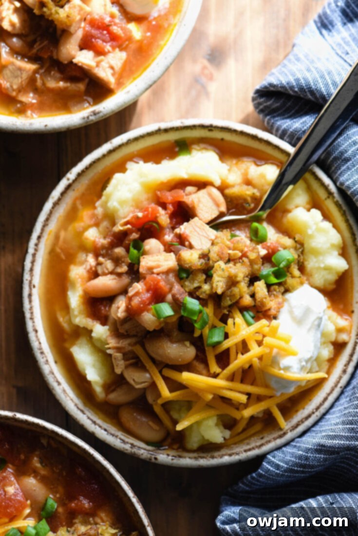 Hearty Leftover Turkey Chili