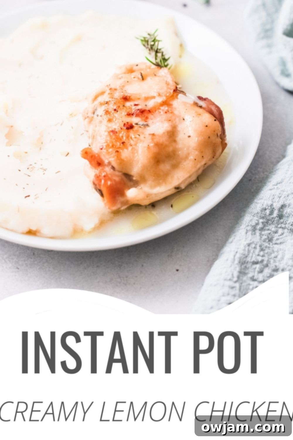 Delicious Instant Pot Creamy Rosemary Chicken 10 Instant Pot Creamy Rosemary Chicken with A Cedar Spoon logo.