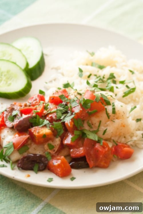 Small Packages: Baked Cod with Tomatoes and Olives