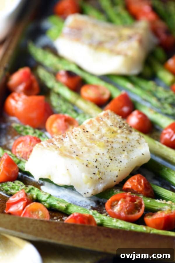 Baked Cod Sheet Pan Dinner