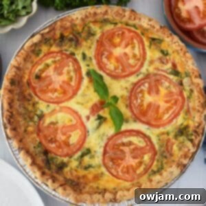 Caprese Quiche Lorraine Delight 11 Caprese Quiche Lorraine Recipe in a pie pan