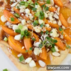 Goat Cheese Apricot Pizza 1200 x 1200