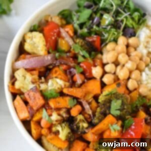 Sweet Potato Bowl square image for recipe card.