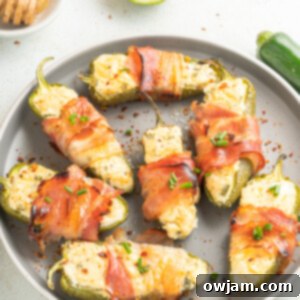 Jalapeño Poppers with Bacon with chives.