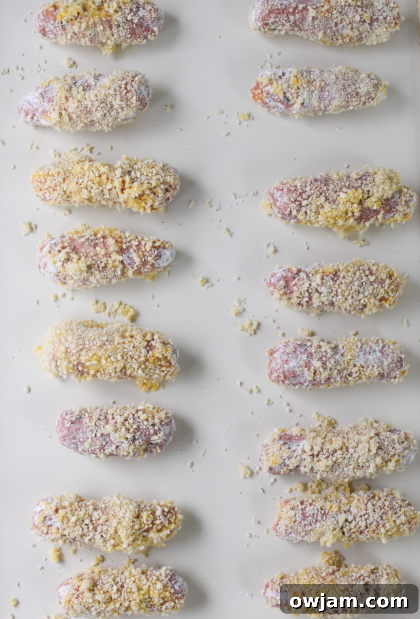 Crispy Lamb Bites 8 Lamb Croquettes lamb in breadcrumbs.