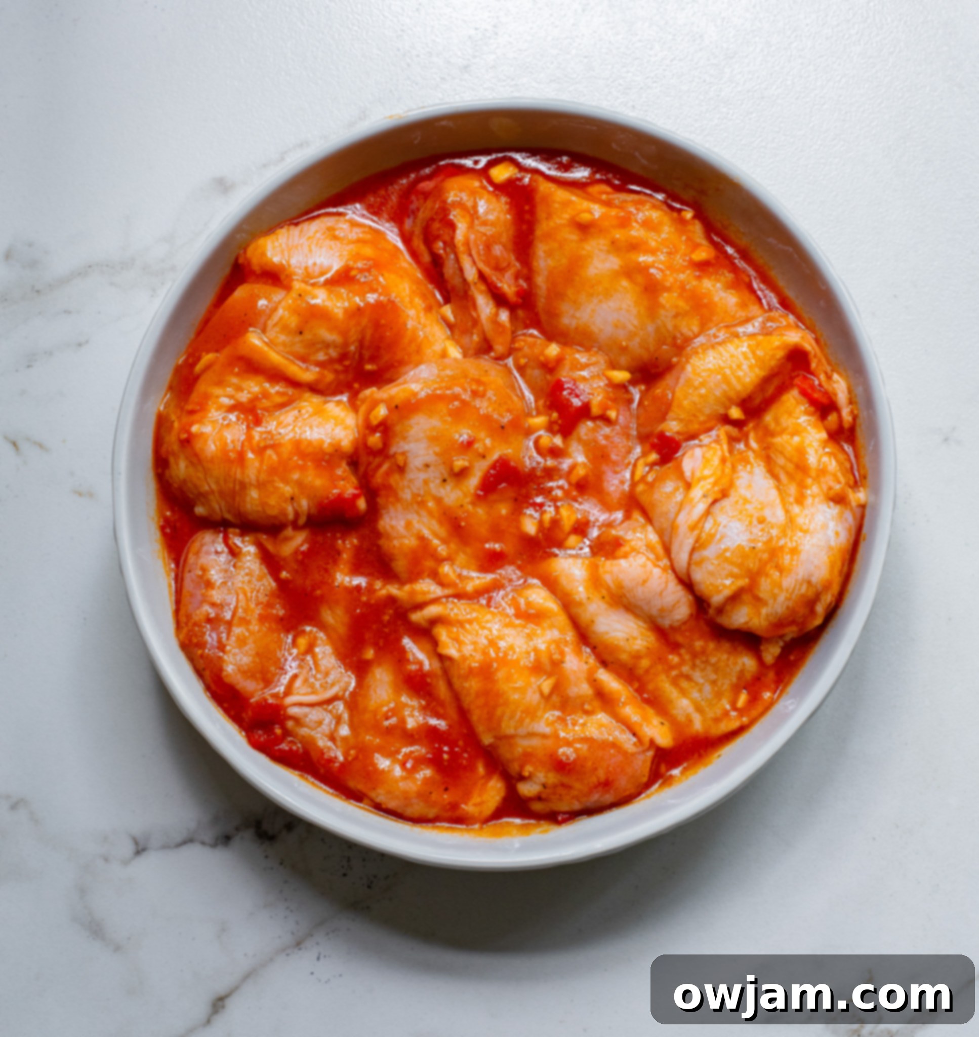 Spicy Harissa Chicken 7 Harissa Chicken Recipe chicken with a marinade.