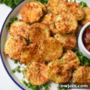 Crispy Air Fryer Zucchini Chips 12 Air Fryer Zucchini Chips with sauce.