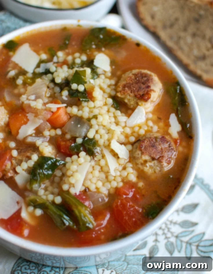 Classic Italian Wedding Soup 4 Ingredients for healthy turkey meatballs for Italian Wedding Soup