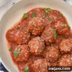 Homestyle Spiked Meatballs 12 Porcupine Meatballs with parsley in a bowl