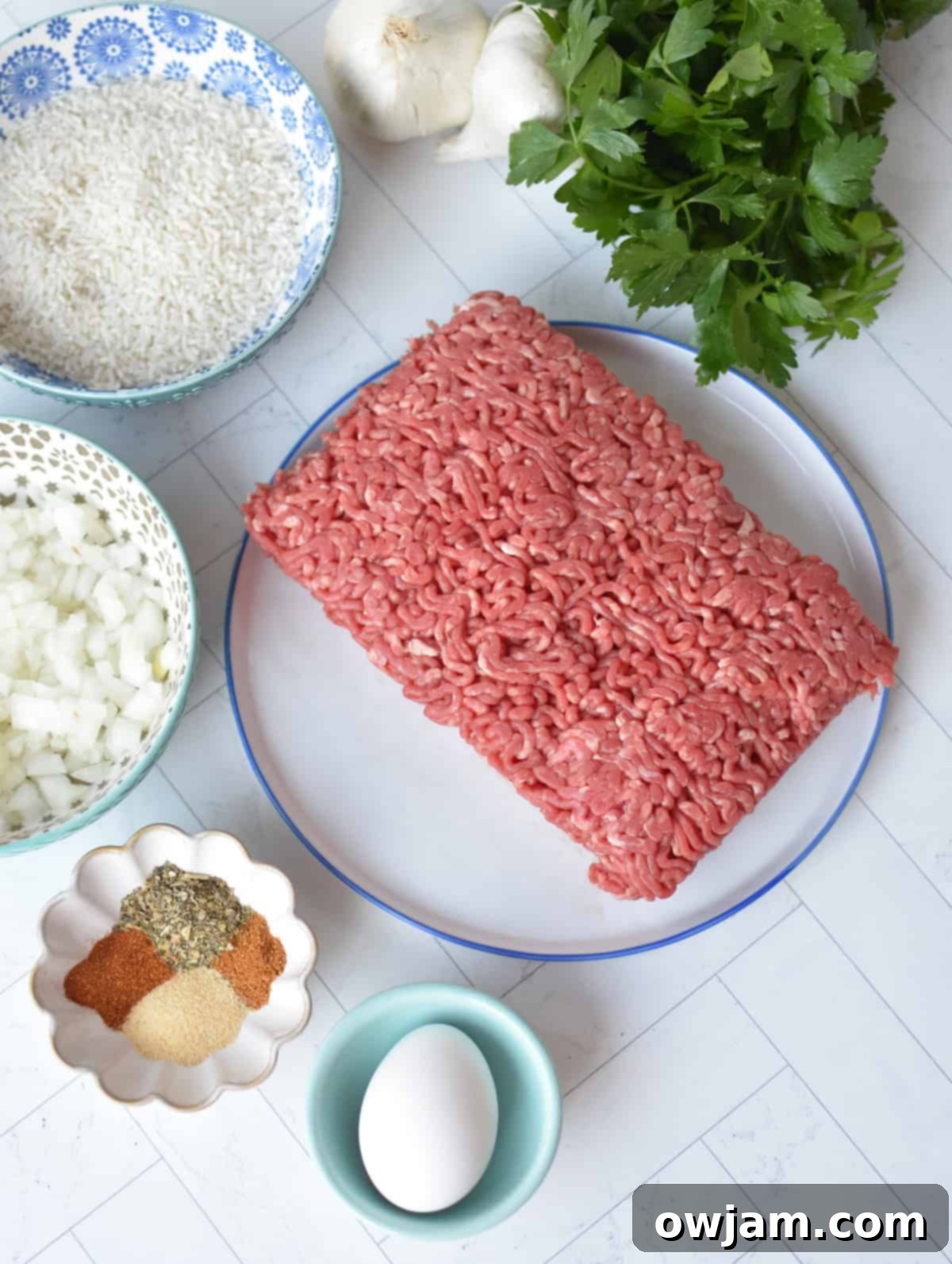 Homestyle Spiked Meatballs 4 Porcupine Meatballs ingredients