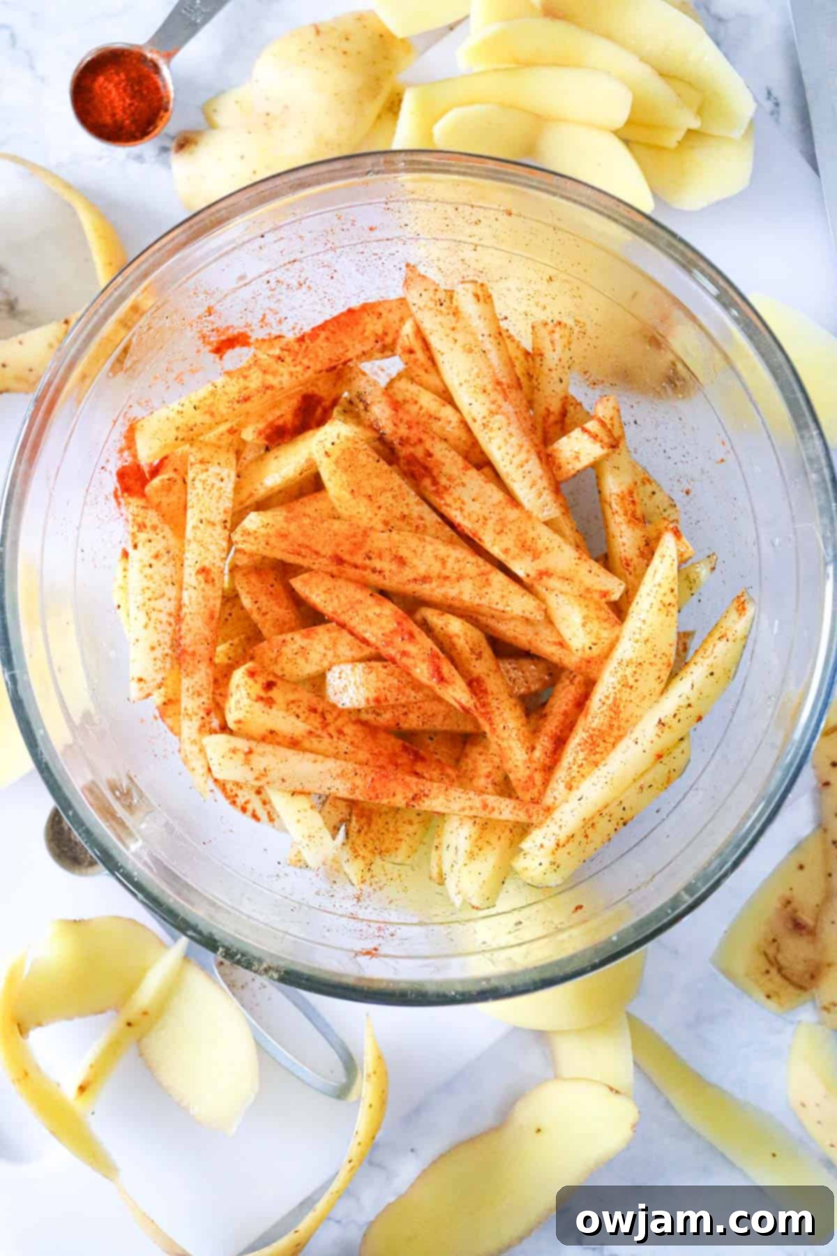 Ultimate Crispy Air Fryer French Fries 7 Air Fryer French Fries Recipe with seasoning