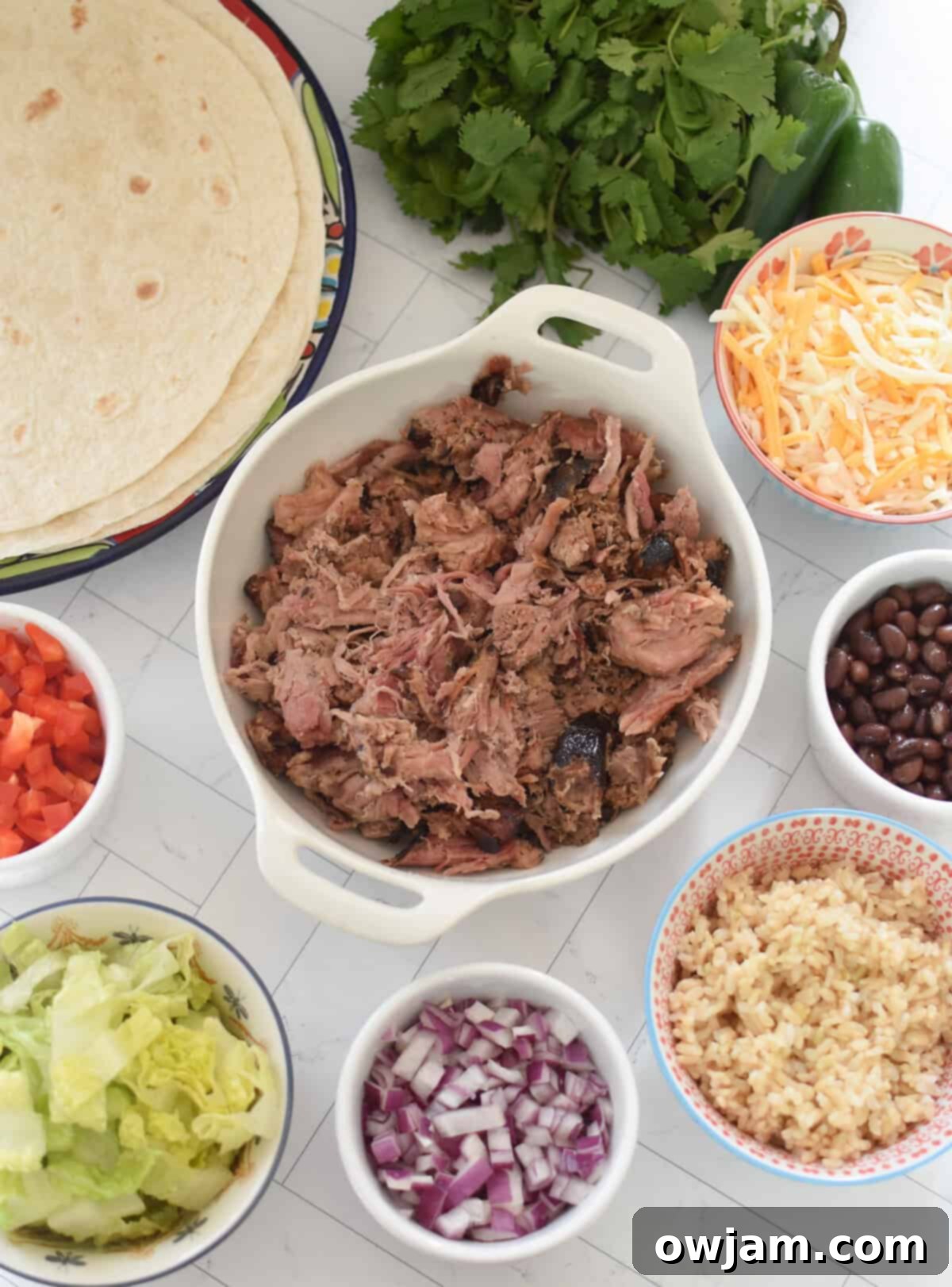 Ultimate Pulled Pork Burritos 4 Pulled Pork Burritos ingredients