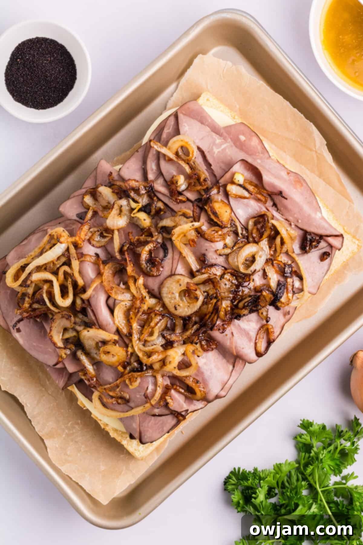 Ultimate Roast Beef Sliders 8 Roast Beef Sliders meat topped with onions