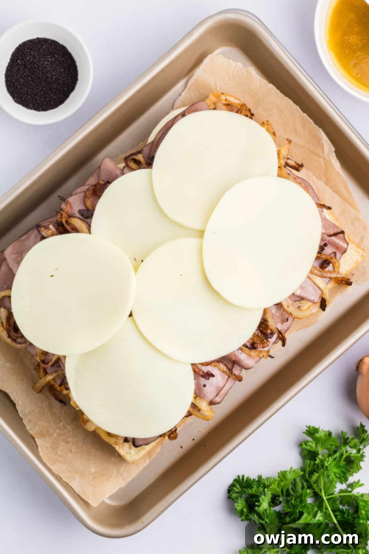Ultimate Roast Beef Sliders 9 Roast Beef Sliders cheese on the onions
