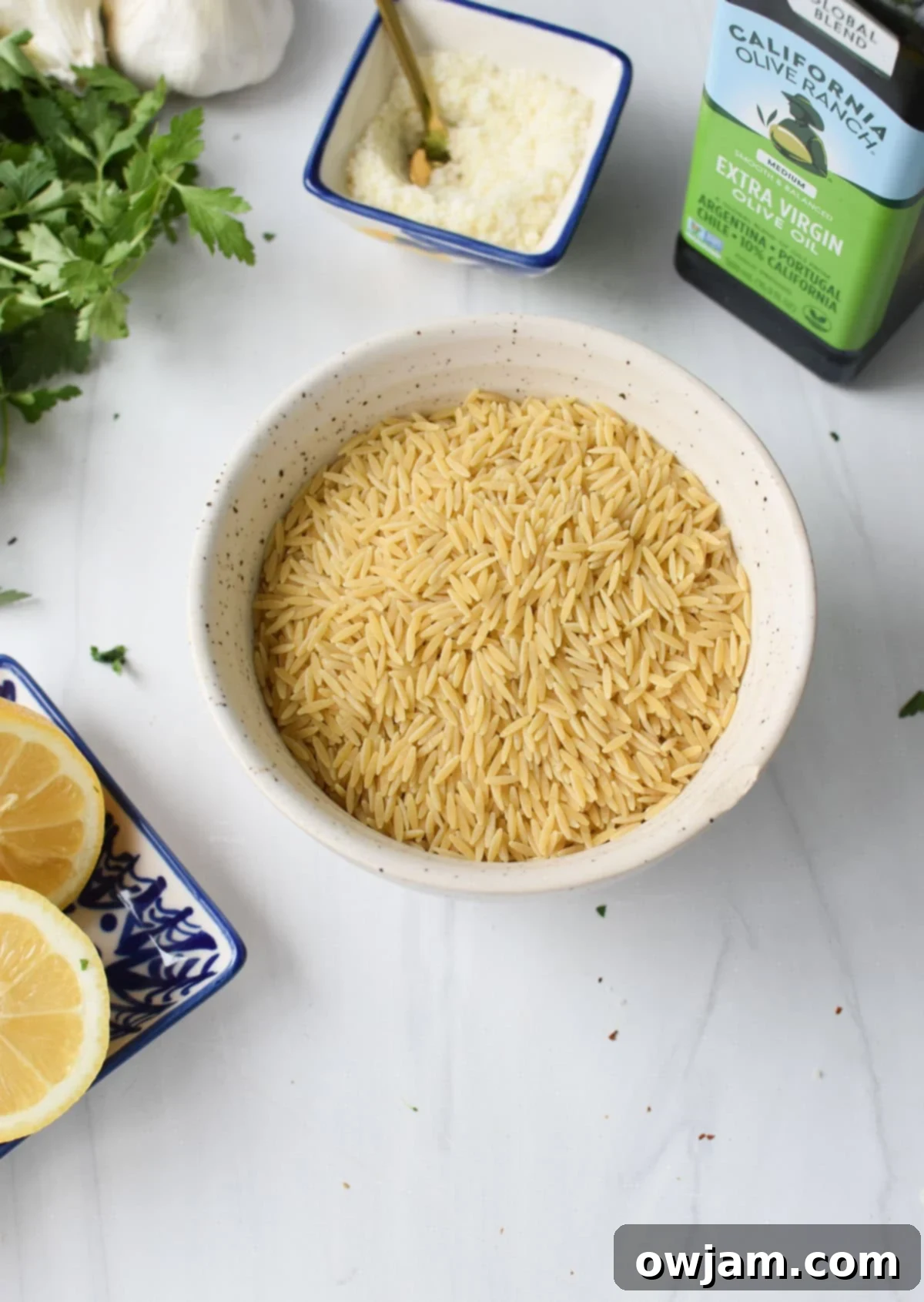 Zesty Lemon Orzo 4 Lemon Orzo Recipe ingredients