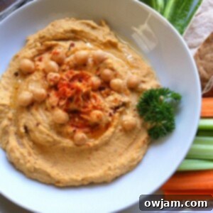 Spicy Hummus Stars in Our An Edible Mosaic Cookbook Review 5 Spicy Hummus with parsley