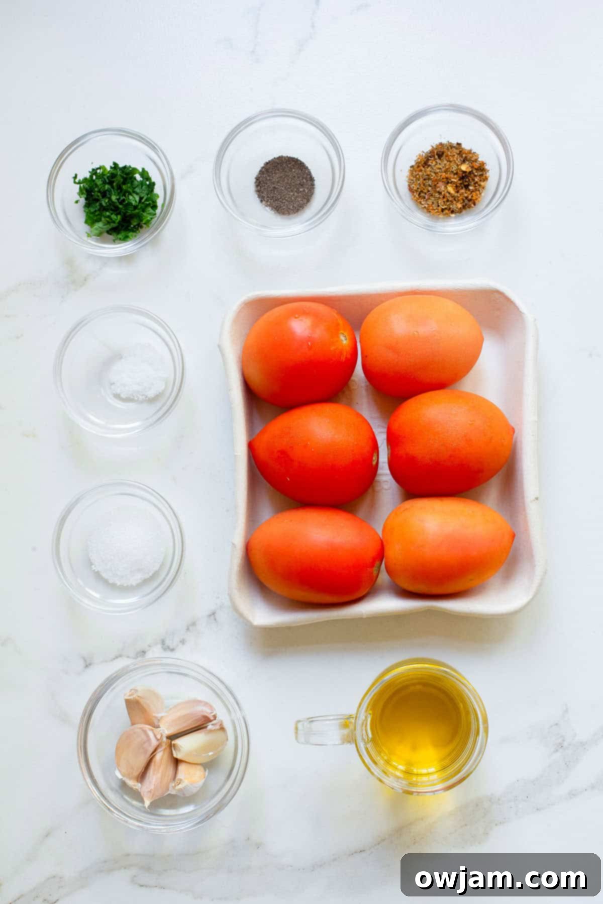 Sweet Oven Roasted Tomatoes 4 Oven Roasted Tomatoes ingredients