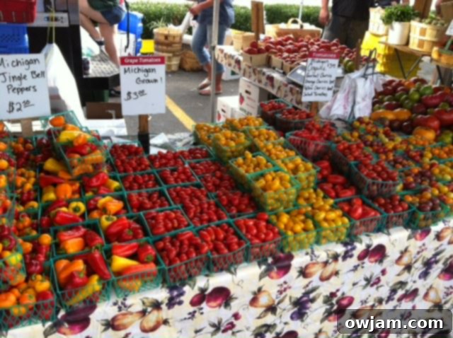 Table laden with a variety of tomatoes, ideal for a vibrant Heirloom Caprese Salad