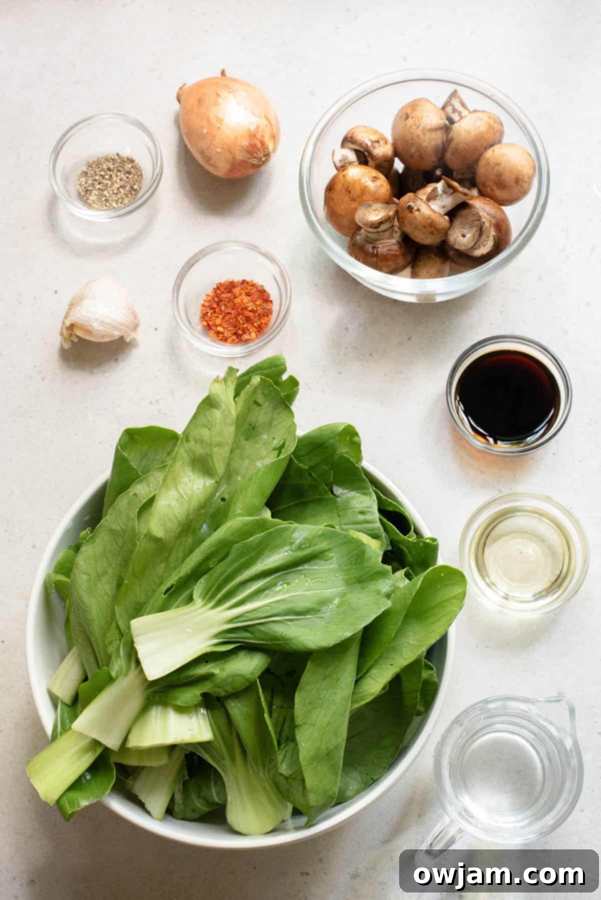 Crisp Garlic Bok Choy Stir Fry 4 Bok Choy Stir Fry ingredients