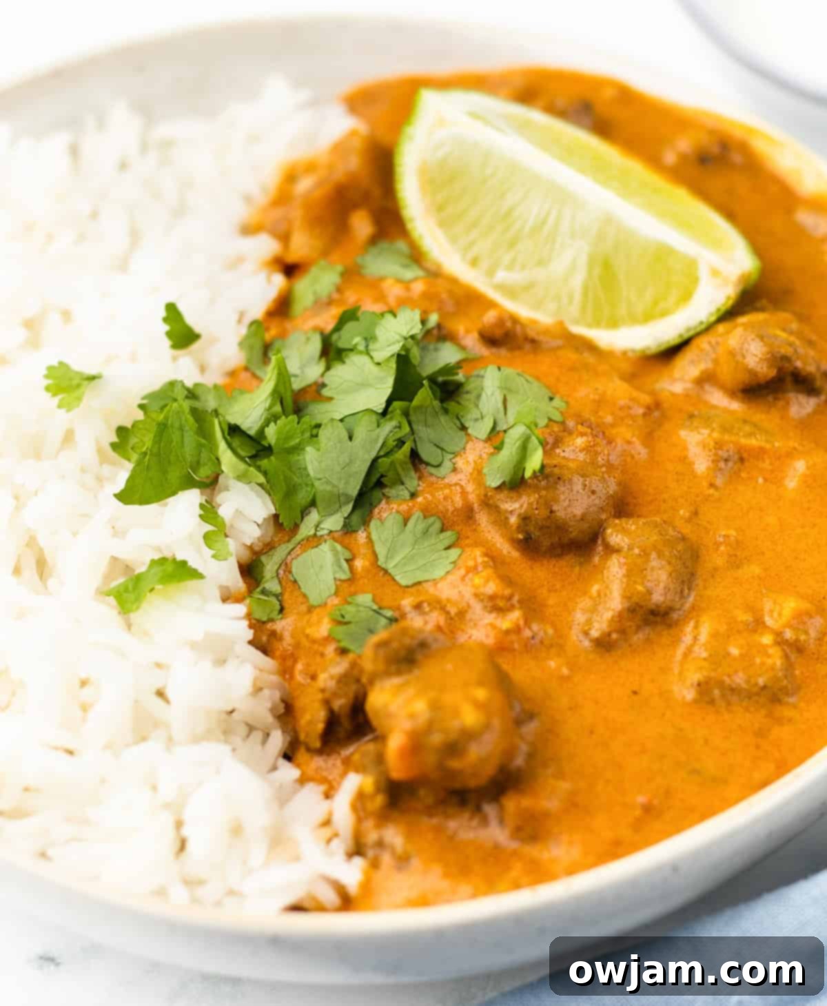 Succulent Lamb Curry Made Simple 3 Easy Lamb Curry Recipe with lime wedge