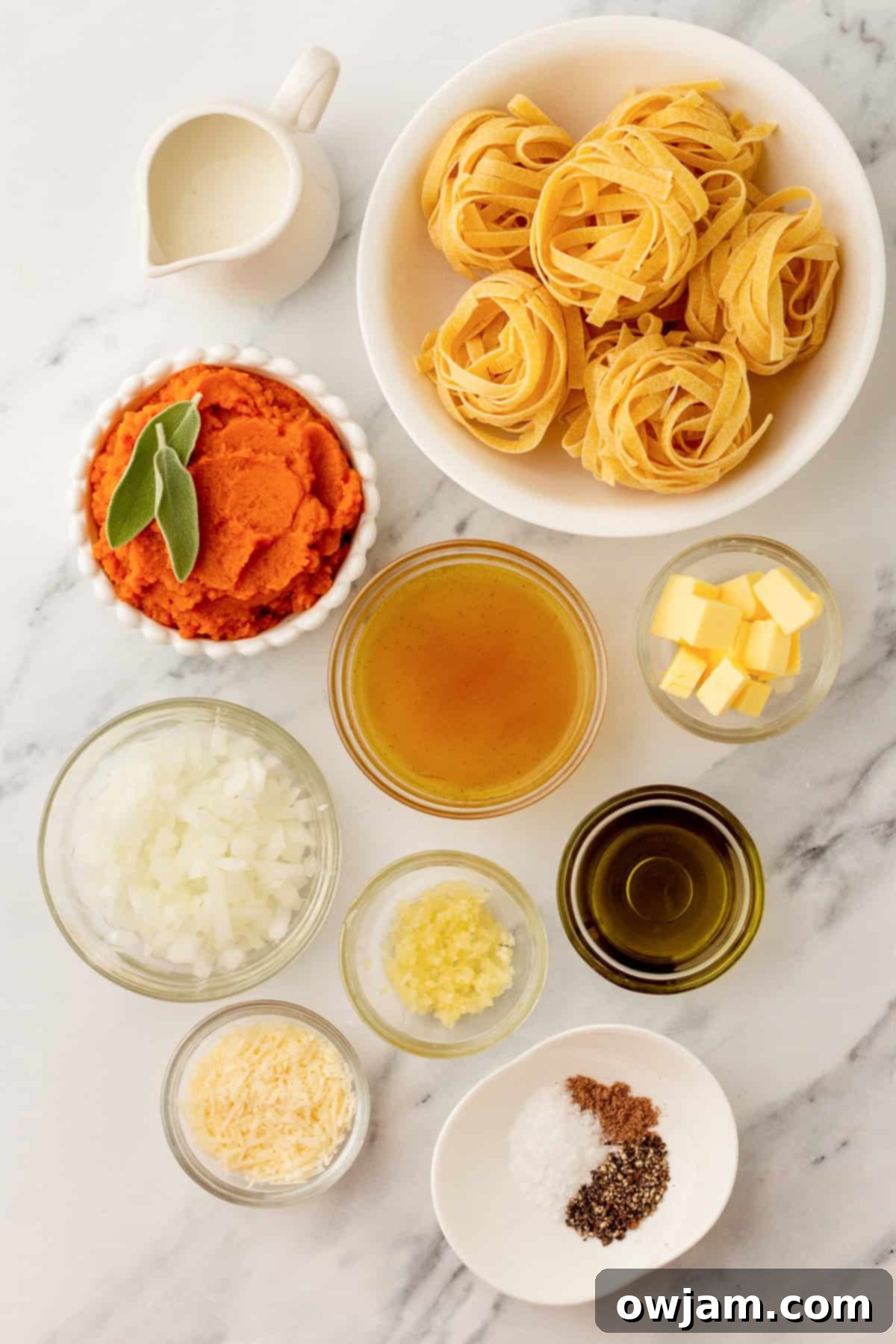 Velvety Pumpkin Pasta Sauce 3 Pumpkin Pasta Sauce ingredients