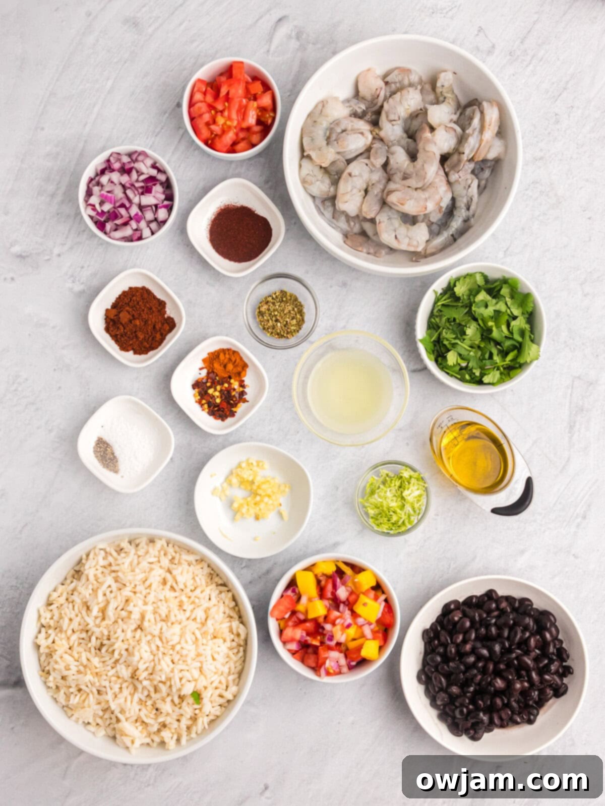 Spicy Shrimp ingredients 