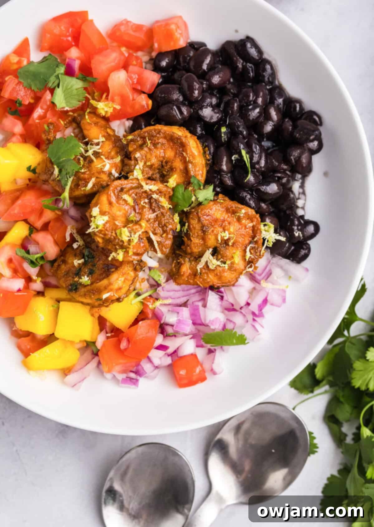 Spicy Shrimp in a bowl 