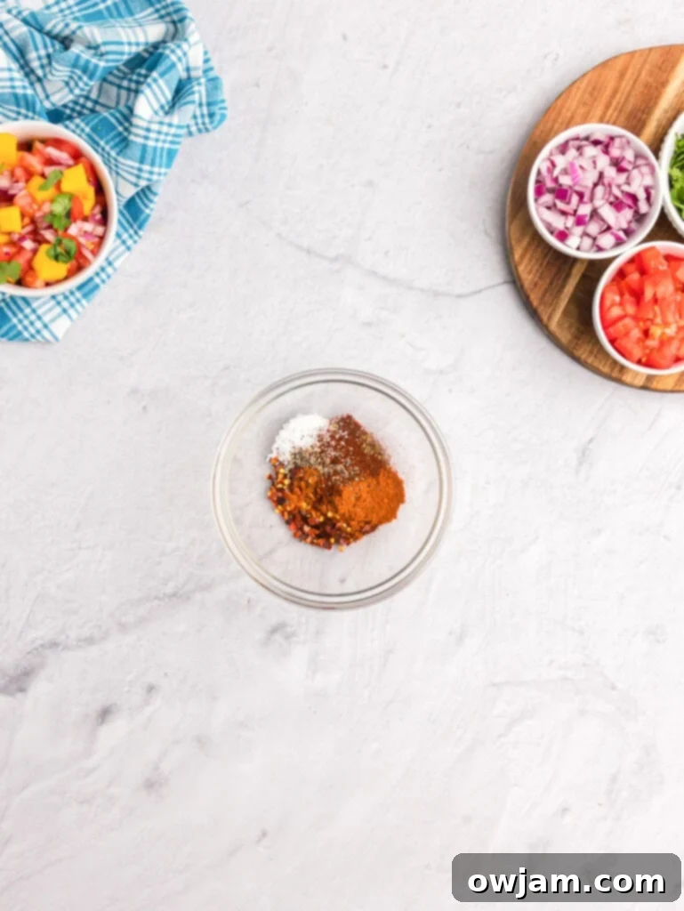 Spicy Shrimp spices in a bowl