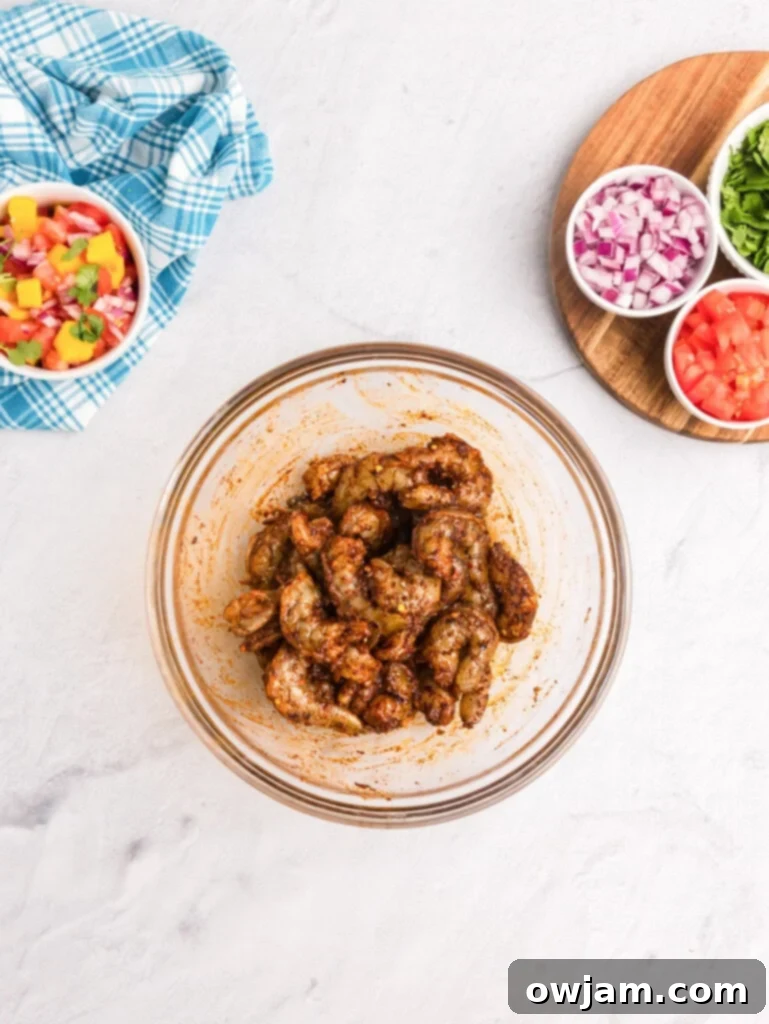 Spicy Shrimp shrimp with spices