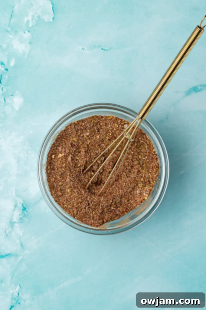 Slow Cooker Pulled Pork Tacos spices in a bowl