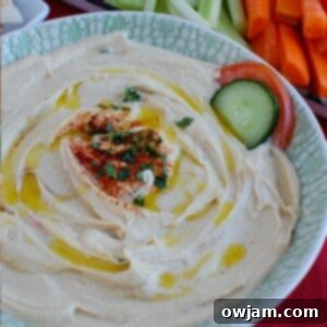 Master the Art of Lebanese Hummus 6 Lebanese Hummus Recipe with a drizzle of olive oil and a sprinkle of paprika