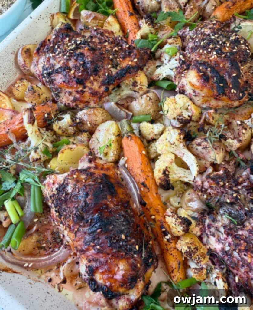 One Pan Zaatar Chicken 3 Sheet Pan Za’atar Chicken on sheet pan