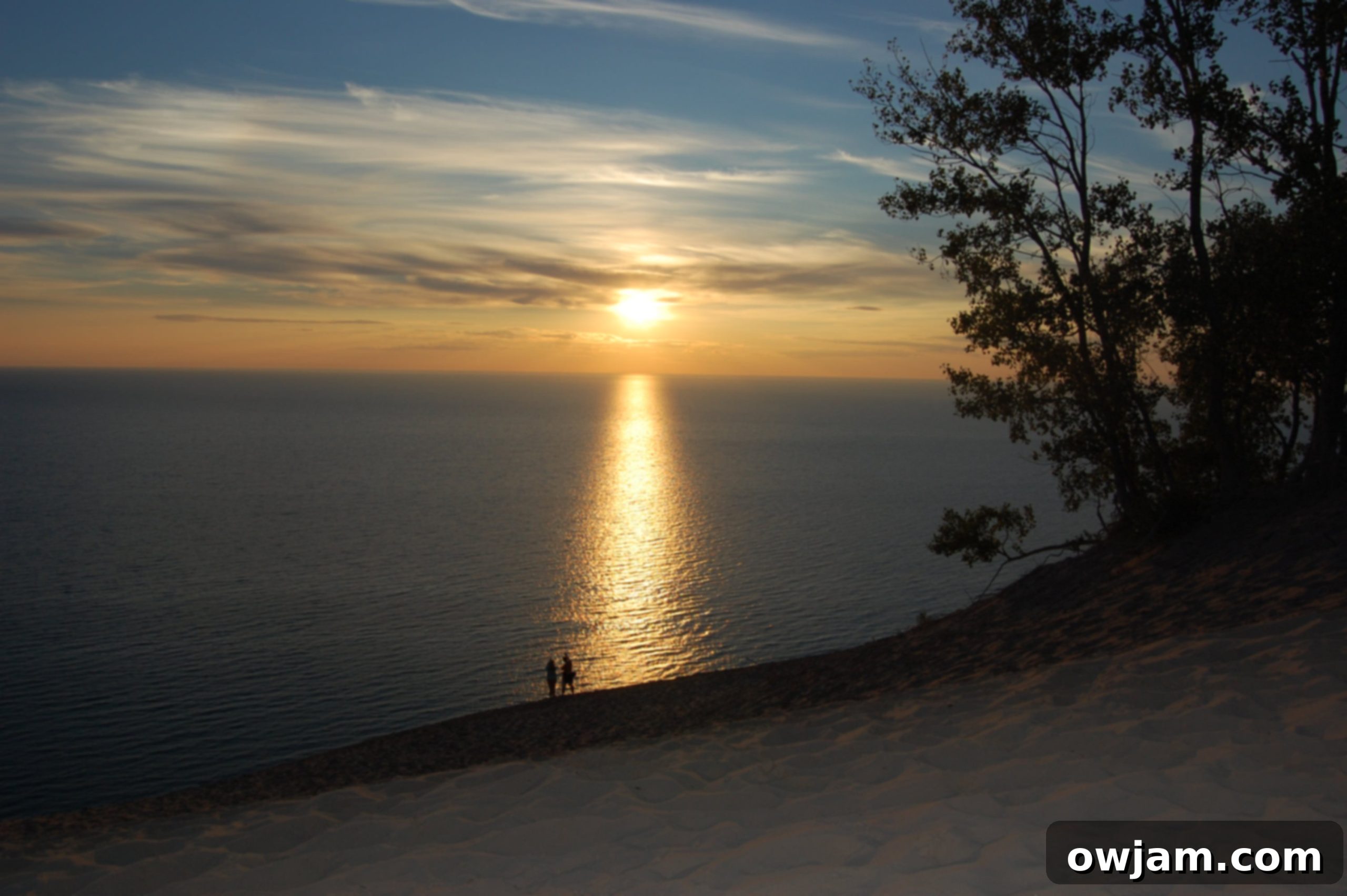 Another stunning sunset view from Sleeping Bear Dunes.