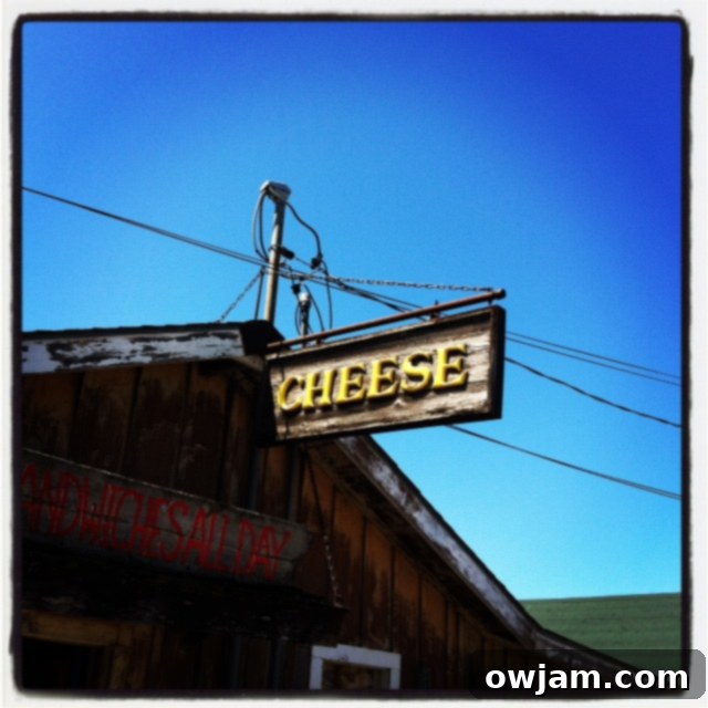 Exterior of the Village Cheese Shanty in Fishtown, Leland, Michigan.