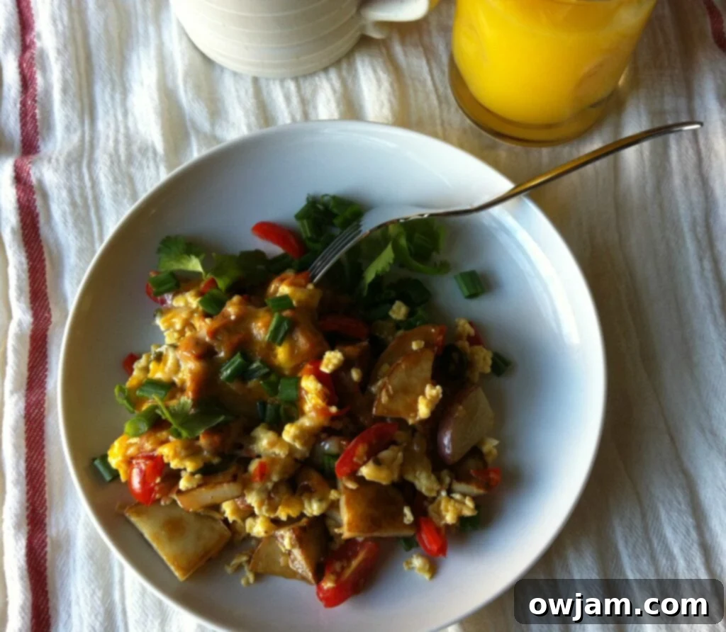 Southwestern Breakfast Bake plated