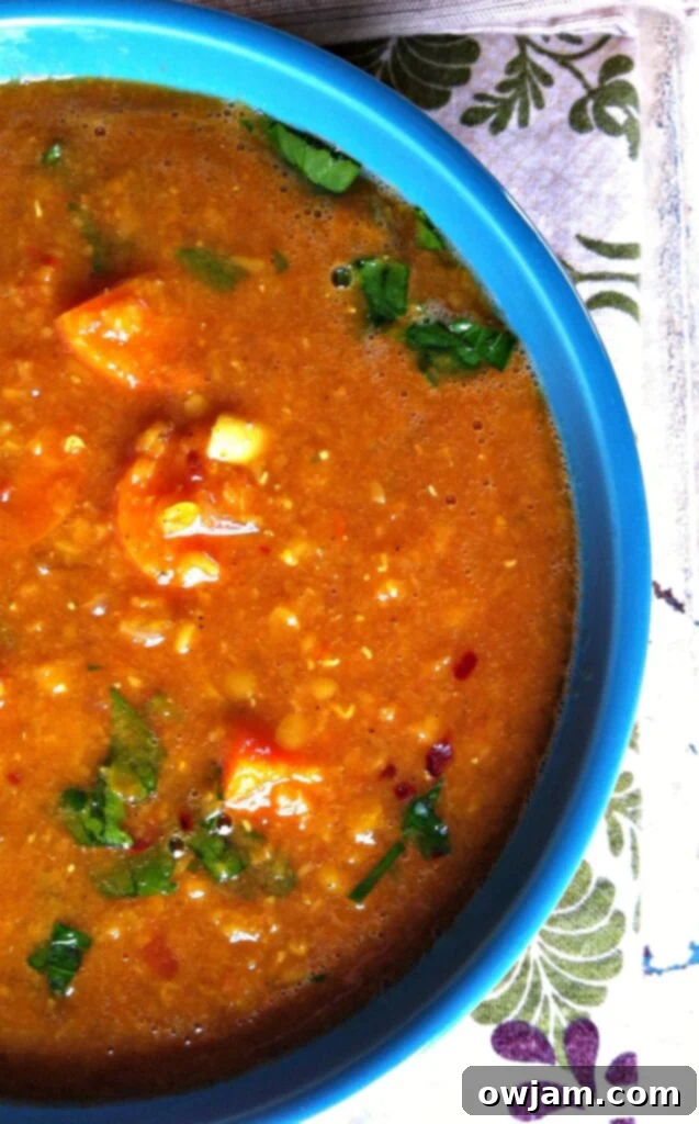 Moroccan Red Lentil Soup 