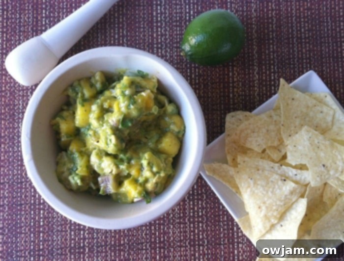 easy Pineapple Mango Guacamole