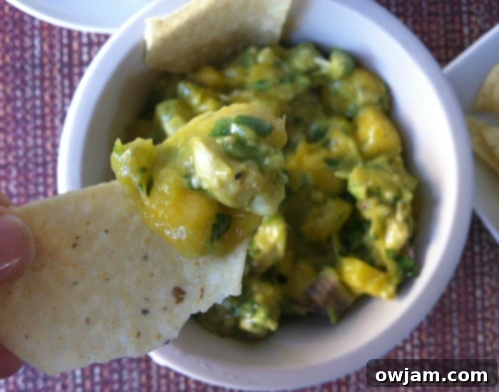 Pineapple Mango Guacamole Recipe