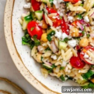 Summer Orzo Pasta Salad 1200 x 1200