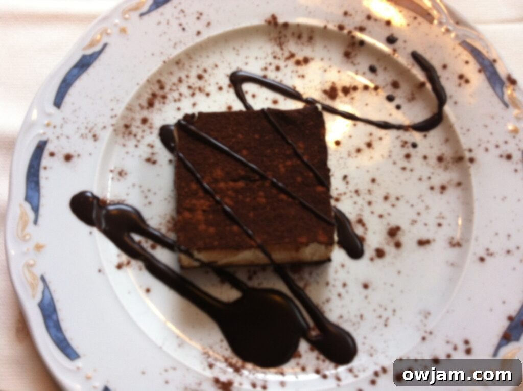 Delicious tiramisu dessert in Italy