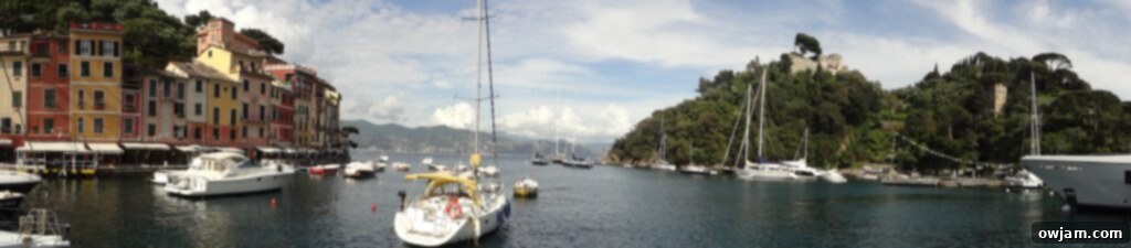 Waterfront view of Santa Margherita Ligure with a colorful building