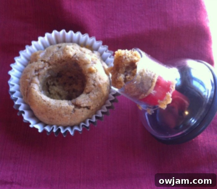 OXO Cupcake Corer in action, showing how to core a cupcake for filling
