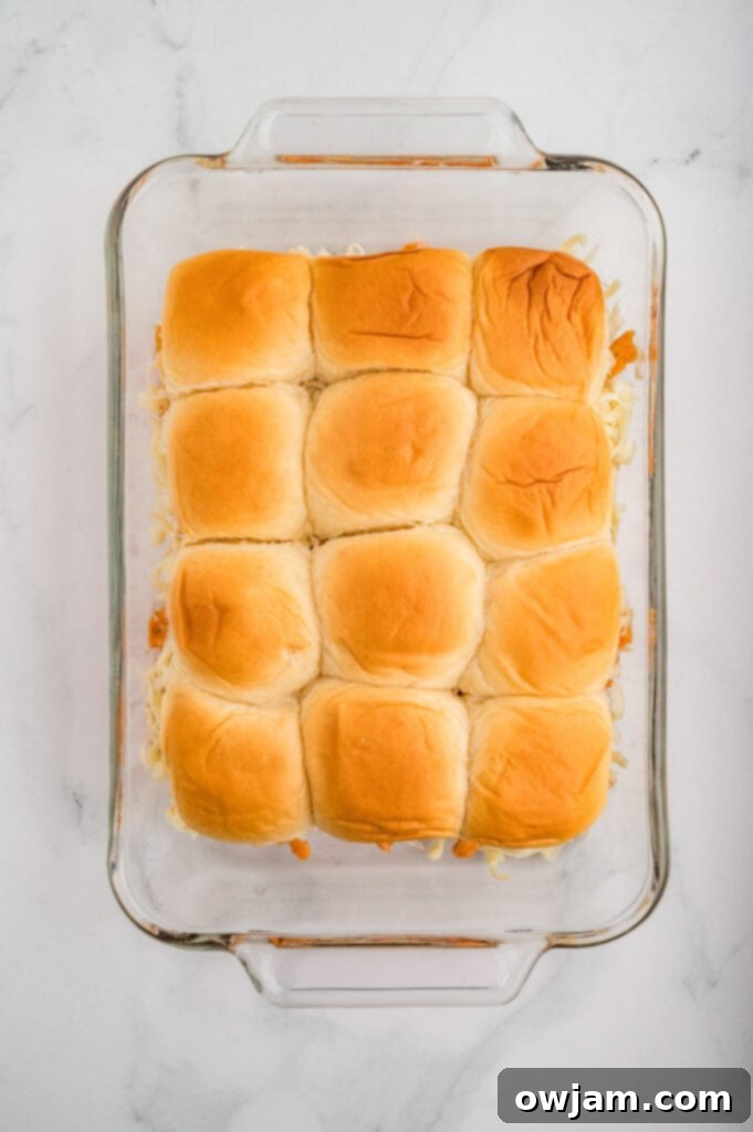 Effortless Buffalo Chicken Sliders 8 Easy Buffalo Chicken Sliders slider in a pan