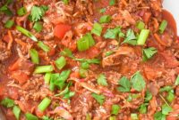 Mediterranean Beef Cabbage Skillet