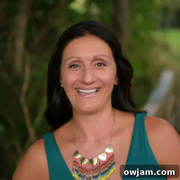 Julia Jolliff, author of A Cedar Spoon, smiling brightly.